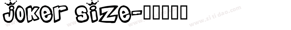 JOKER SIZE字体转换